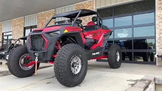 2020 Polaris RZR XP Turbo with Rockford Fosgate Stage 4 Audio Kit & Thumper Fab Lo-Brow Roll Cage