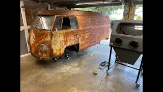 VAPOR BLASTING RUSTY'S PARTS - Vapor Honing Technologies - Weekend Warrior - VW BUS RESTORATION! ct