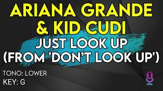 Ariana Grande & Kid Cudi - Just Look Up (From Don’t Look Up) - Karaoke Instrumental - Lower