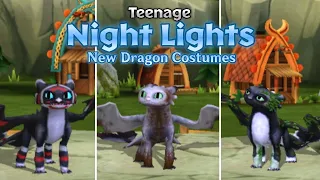 New and First Ever Grown-Up Night Lights' Dragon Costumes Showcase | Dragons: Rise of Berk