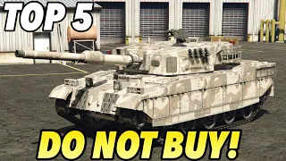 TOP 5 REASONS WHY YOU SHOULD *NOT* BUY THE RHINO TANK IN GTA5 ONLINE