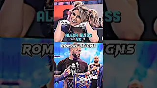 Alexa Bliss V's Roman reigns comparison video 🔥☝️❤️ #shorts #wwe #trending