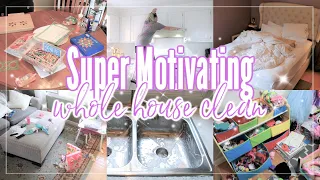 NEW! SUPER MOTIVATING WHOLE HOUSE CLEAN WITH ME! SUMMERTIME EXTREME CLEANING MOTIVATION 2021