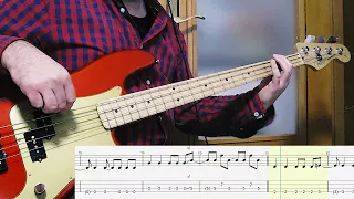 The Cure  -  Just Like Heaven Bass Cover with TAB