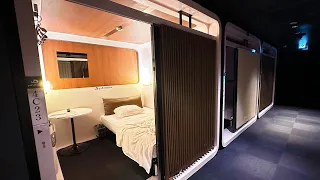 Luxury FIRST CLASS Capsule Hotel Experience in Tokyo🛏 | Japan FIRST CABIN ICHIGAYA カプセルホテル 東京