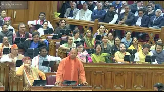 Copy of LIVE: विधानसभा में मुख्यमंत्री योगी आदित्यनाथ जी का संबोधन।