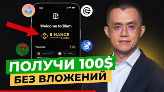 Получи 100$ БЕЗ ВЛОЖЕНИЙ от BLUM! Второй NOTCOIN в Телеграм?!