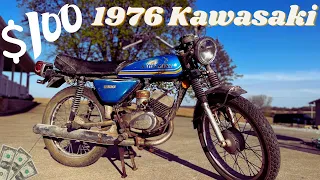 $100 MOTORCYCLE!!! WILL IT RUN AFTER 25 YEARS!!