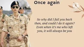 [SUB ING] Descendants of The Sun Ost | Mad Clown & Kim Na Young - Once Again Lyrics