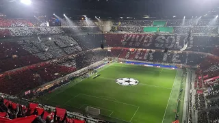 "THE CHAMPIONS" AC Milan vs Tottenham | Champions League round of 16 (1-0) champions league anthem