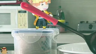 Zenitsu and Inosuke Cook Instant Stir Fry Noodles Nendoroid