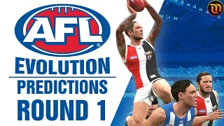 AFL Evolution Predicts Round 1 2020