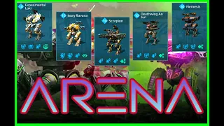 War Robots Experimental Loki Ivory Ravana Scorpion Deathwing Ao Jun Nemesis Arena Mode Gameplay