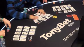 Jennifer Shahade, Jason Mercier and Marek Kolk Play at the Tonybet Poker OFC World Championship