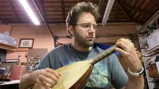 Medieval lute improvisation to a D-drone