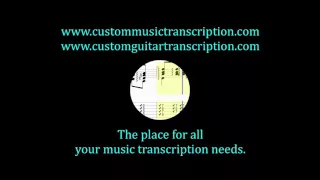 Change The World | Eric Clapton | Custom Music Transcription | Custom Guitar Transcription
