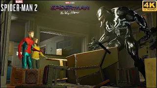 Venom Threatens MJ and Peter + Final Swing Suit Gameplay - Marvel's Spider-Man 2 (4K 60FPS)