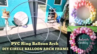 PVC RING BALLOON ARCH FRAME Unboxing and intalling by Jasmin Diy