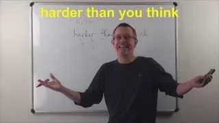 Learn English: Daily Easy English 0887: harder than you think