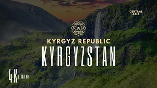 FLYING OVER KYRGYZSTAN (4K UHD) - Relaxing Music Along With Beautiful Nature Videos