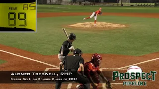 Alonzo Tredwell Prospect Video, RHP, Mater Dei High School Class of 2021