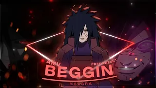 Madara Uchiha - Beggin [EDIT/AMV] | Quick | *Free Preset* [XML+Clips]