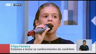 Filipa Ferreira - Apresentação - Juniores de Portugal - RTP1 - A Praça