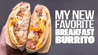 MY NEW FAVORITE BREAKFAST BURRITO...WOW! | SAM THE COOKING GUY