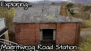 Exploring Maentwrog Road Railway Station - abandoned Disused closed - Bala and Ffestiniog Railway