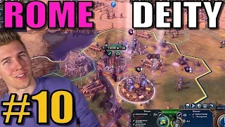 Civilization 6: Rome [Deity TSL Earth Map w/16 civs] Part 10 - Civ 6 Gameplay / Let's Play