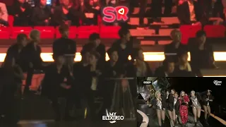 [Fancam] 151202 BTS iKON REACTION TO CL 'Hello Bitches' Ver. 2 | 2015 MAMA Awards 직캠