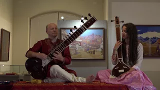 Raga Yaman. Alap. Konanchuk - sitar, Kucherova - tampura. 18.10.17