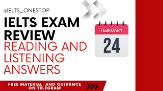 24 February ielts reading answers 2024 24 February ielts listening answers 2024 ielts exam review