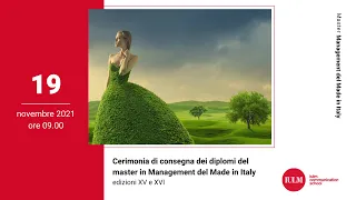 Cerimonia di consegna dei diplomi del master in Management del Made in Italy - edizioni XV e XVI