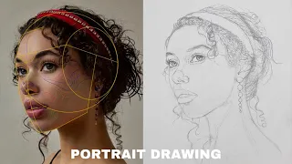How to draw a portrait using Loomis method | PORTRAIT DRAWING |