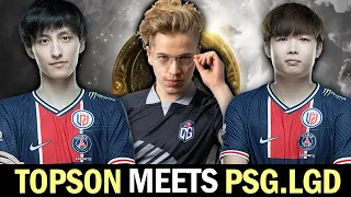 TOPSON meets PSG.LGD after OG eliminated from TI10