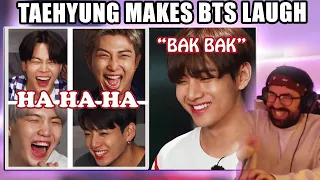 Kim Taehyung making BTS go HAHAHA | Reaction