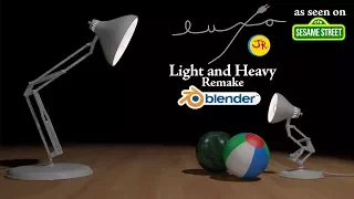 Luxo Jr. in Light and Heavy Blender Remake