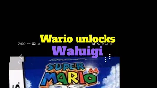 Wario unlocks Waluigi.