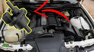 BMW - E36 Defeito na Válvula Respiro Tanque cânister,  oscilação na marcha lenta.