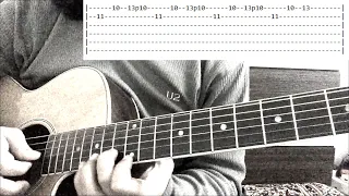 How to play Sultans of Swing (Dire Straits) Acoustic solo with tabs!
