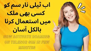 how to activate telenor international roaming from anywhere in the world | Telenor sim roaming