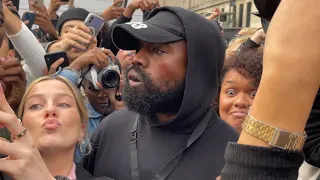 KANYE WEST IN THE CROWD AT GIVENCHY WOMEN’S SPRING SUMMER 2023 RTW SHOW IN PARIS