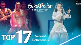 Eurovision 2022: Semi Final 1 - My Top 17 (Second Rehearsals)