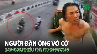 Người đàn ông vô cớ đ.ạ.p n.g.ã nhiều phụ nữ đi đường | VTC14