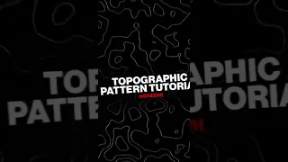 Topographic Map Pattern Tutorial in Adobe Photoshop #shorts