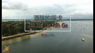 酒醉的探戈 (Jiu Zui De Tan Ge) Male Version - Karaoke mandarin with drone view