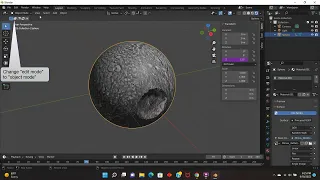 Modeling the Moon Mimas in Blender