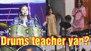 Kim Chiu teaches her pamangkin to PLAY DRUMS