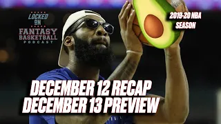 The Avocado Game || NBA Fantasy Basketball Recap